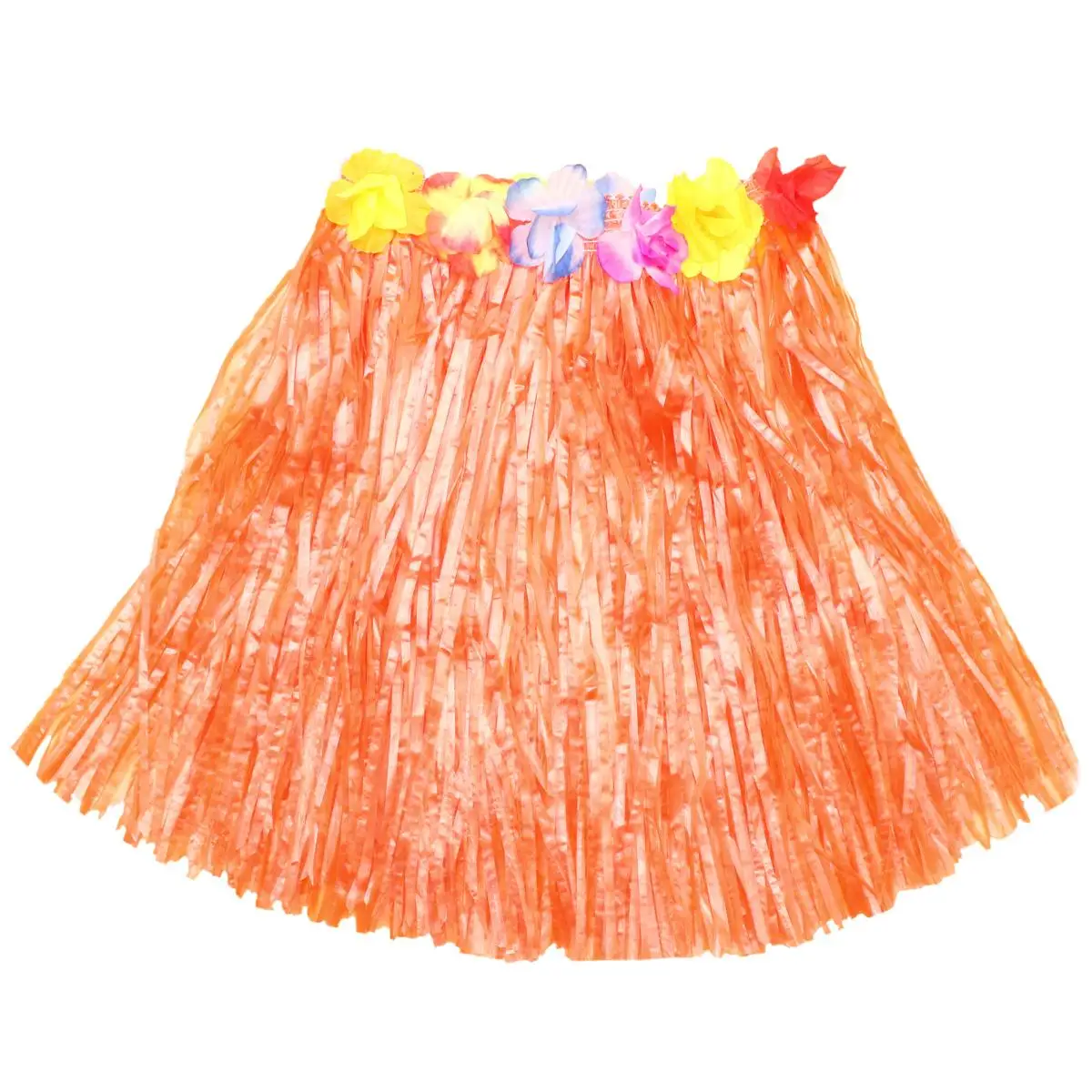 

Hawaiian Hula Skirt Set for Kids Colorful Luau Party Costume Hoop Bracelets Neck Garland Safe Comfortable Beach Island
