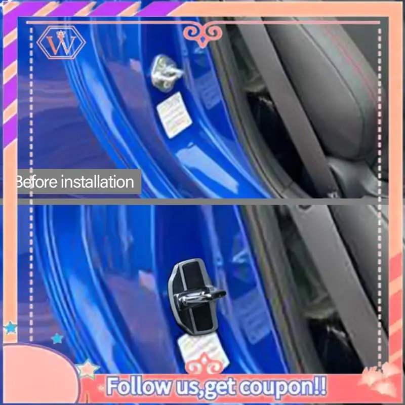 

Durable 4 Set TRD Door Stabilizer Door Lock Protector For Subaru All Series BRZ XV Forester Legacy Outback WRX