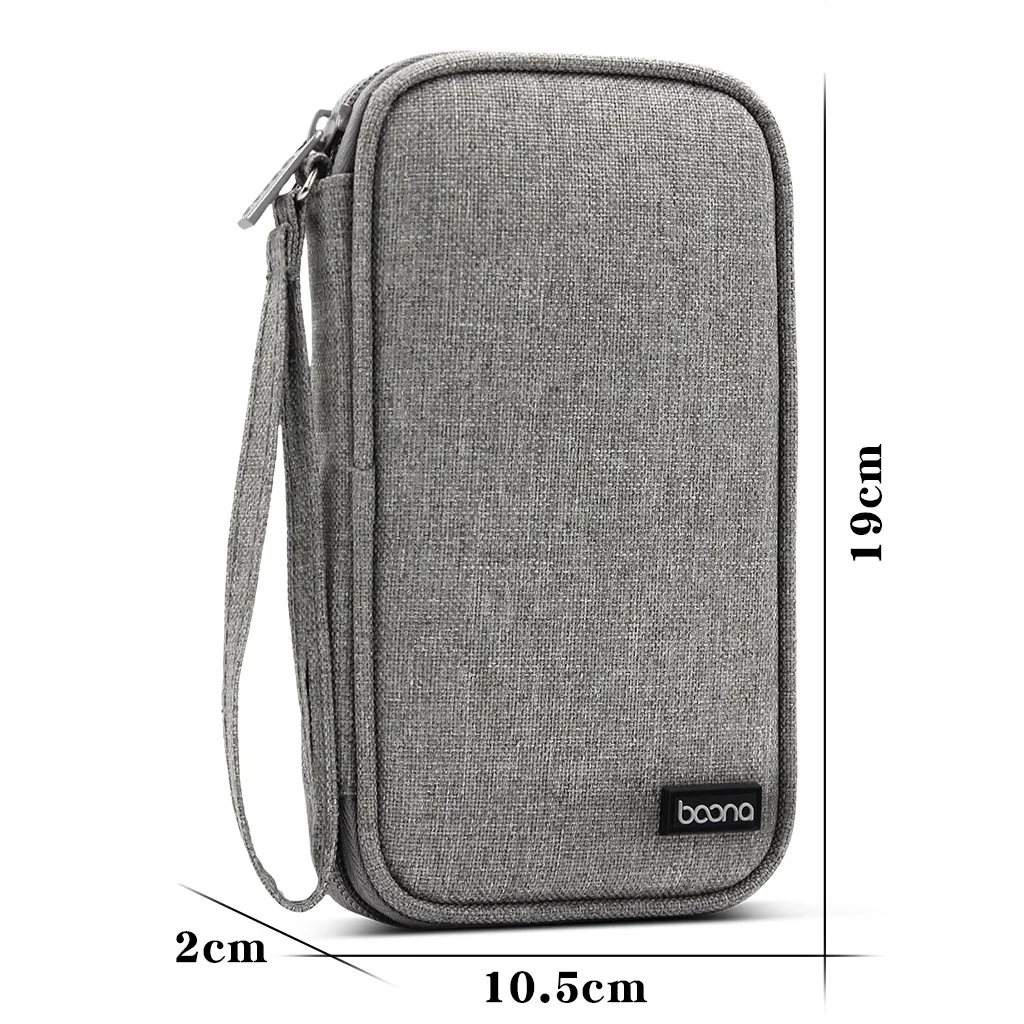 Travel Carrying Case for 20000 mAh Power Bank, Protective Organizer Bag for External Battery Cord Mobile Power  Single or Dual