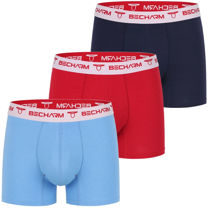 3 Pcs/Set Men\'s Panties Boxers Shorts for Bamboo Fiber Underwear Male Briefs Set Sexy Large Slip Homme Can Support Drop Shipping