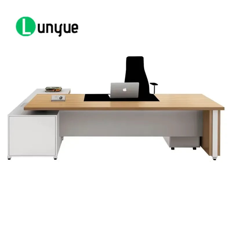 Modern Eco-Friendly Durable Wooden Office Reception Desk with Storage Furniture for Workspace Business Front Desk