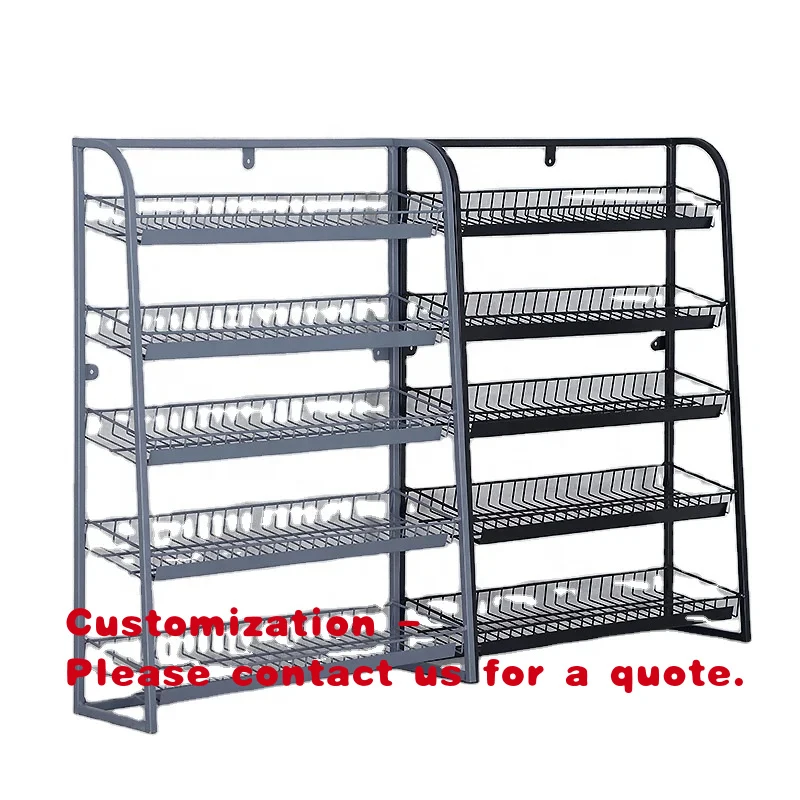 custom.Multi-layered Snack Storage, a Chewing Gum Shelf in Front of Checkout Counter