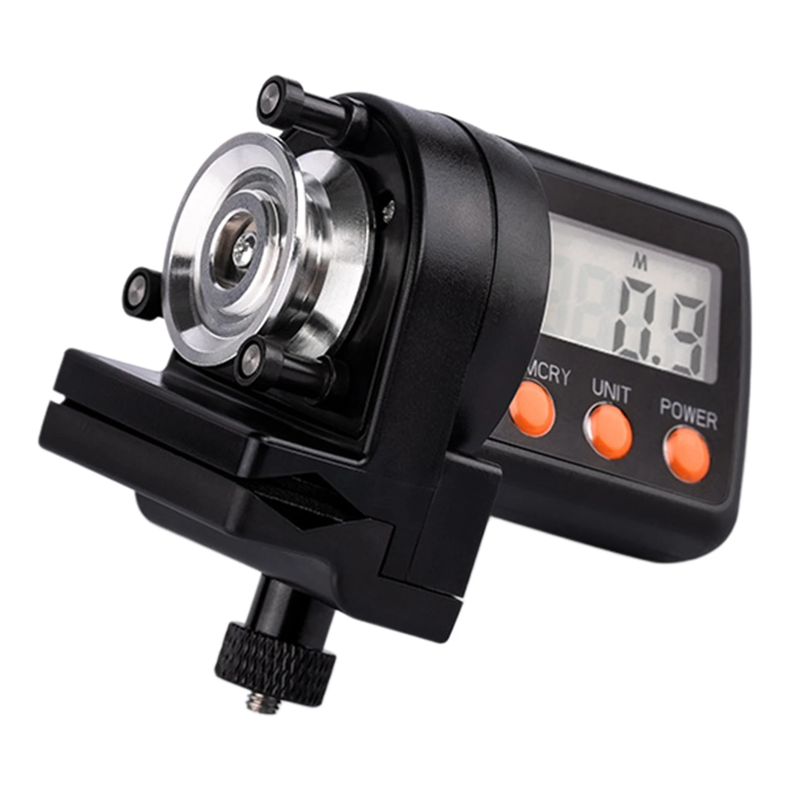Fishing Line Counter Electronic Dual Direction Roller Alloy Wheel 5-17mm Rod Clamp Backlight Display