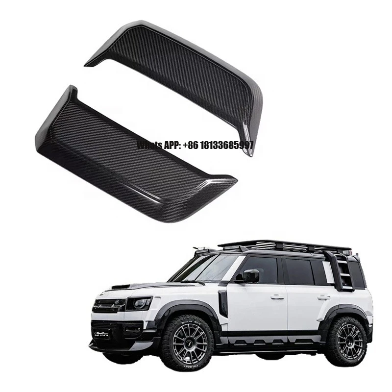 

Dry Carbon Fiber Vent Leaf Plate Suitable for Land Rover Defender 90 110 130 2020+car External Accessory Vents