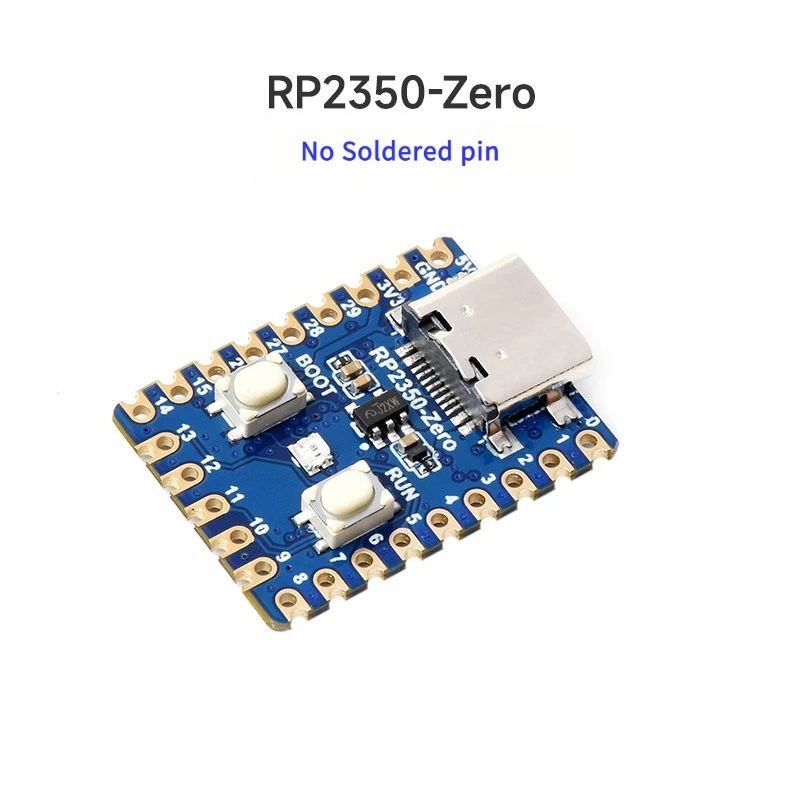 Microcontrolador de placa de desarrollo RP2350-Zero, interfaz tipo C basada en el chip Raspberry PI RP2350