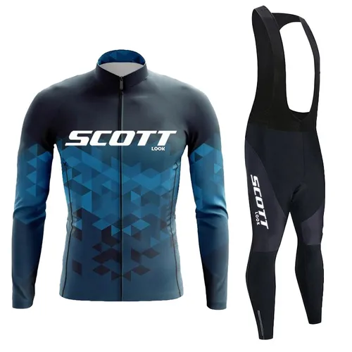 Imagen 2 del producto Pro Team 2025 primavera y otoño conjuntos de Ciclismo de manga larga para hombre Ropa de bicicleta Ropa de bicicleta de montaña trajes Ropa Ciclismo