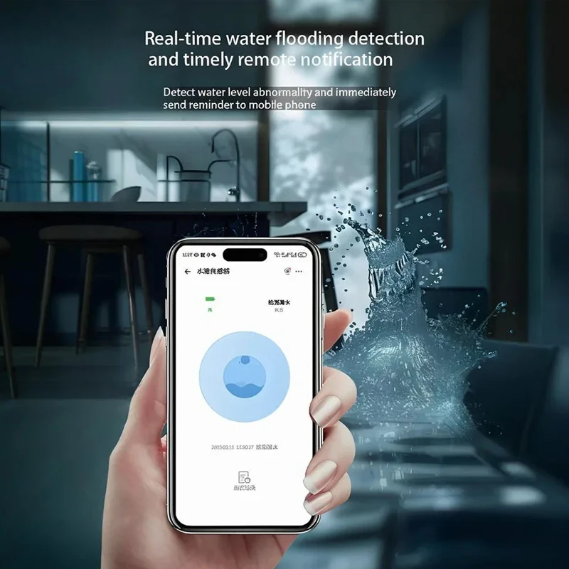 

Умный датчик дождя, совместимый с приложением Tuya eWelink Zigbee, беспроводной уличный датчик дождя, датчик утечки воды, управление связью