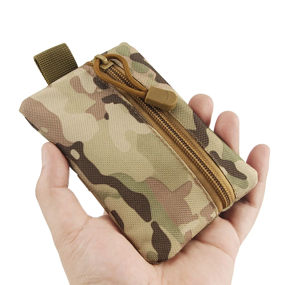 Outdoor Sports Camouflage Belt Bag Tactical Coin Purse Tactical Running Portable Tool Storage Hand Bag