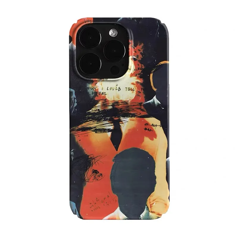 

Red and Black Art Phone Case for IPHONE 17 Air 16E 15 PROMAX 14 Plus 13 12 MINI 11 PRO 16Plus XR XS MAX SE Acrylic Phone Cover