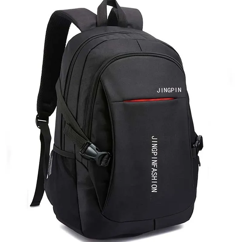 

Classic Black 15.6 Inch Laptop Backpack For Man Women Large Capacity Travel Backpacks Student School Bag Leisure Schoolbag Hot