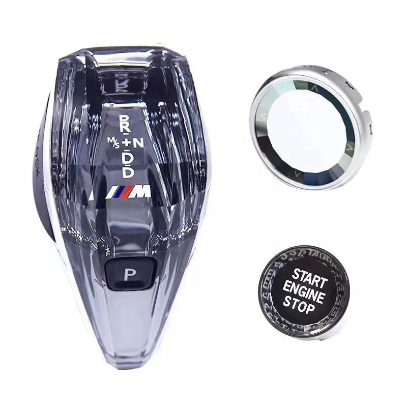 

Crystal Gear Handle For BMW 345 Series 7 Series 6gt X2 X3x4 X5 X6 X7 Modified Crystal Gear Handle Three-piece Set