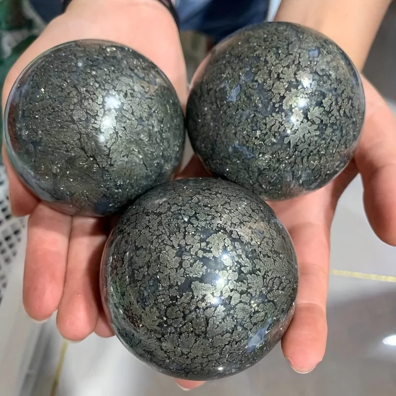 A pyrite sphere, the perfect crystal gift for Valentine's Day, Christmas, Easter, and New Year's; a fine crystal collectible