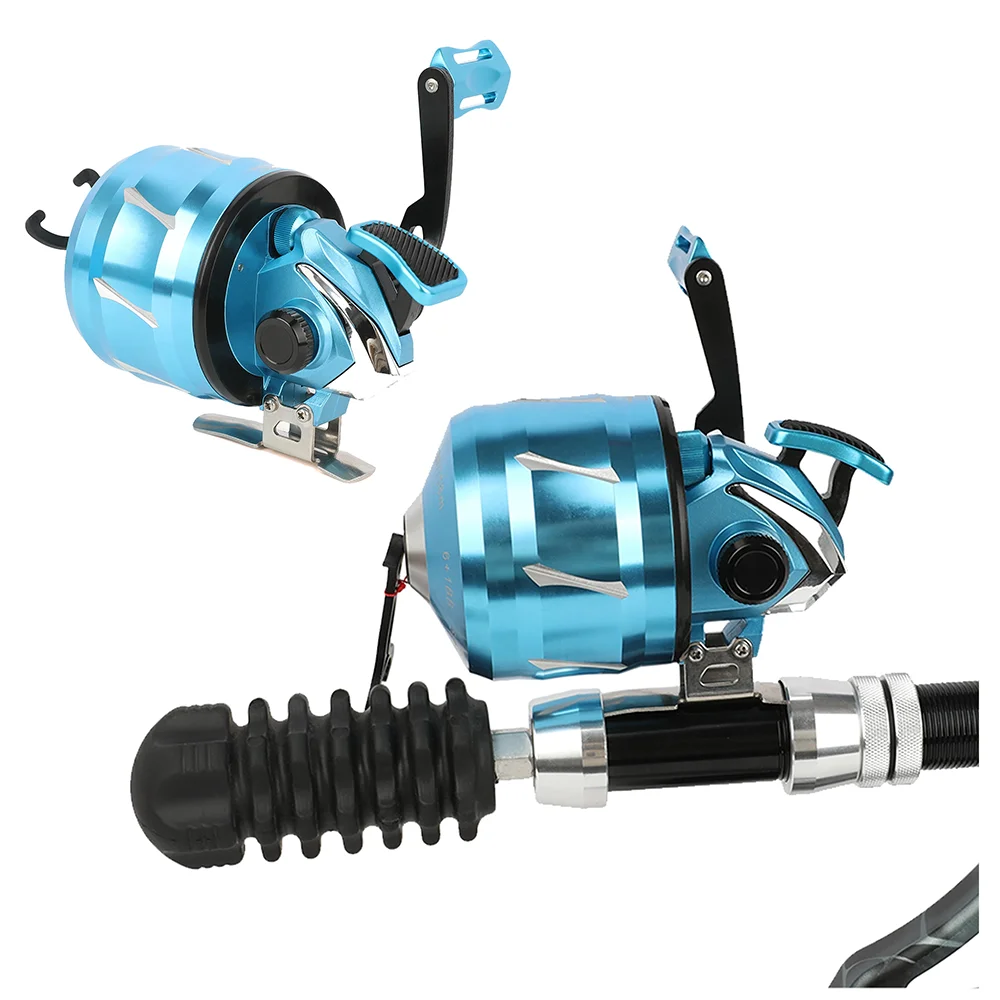 الرماية مجمع القوس الصيد بكرة 5.2:1 نسبة التروس غطاء التصنيع باستخدام الحاسب الآلي 120yds خط Bowfishing الهدف الصيد الرماية الملحقات