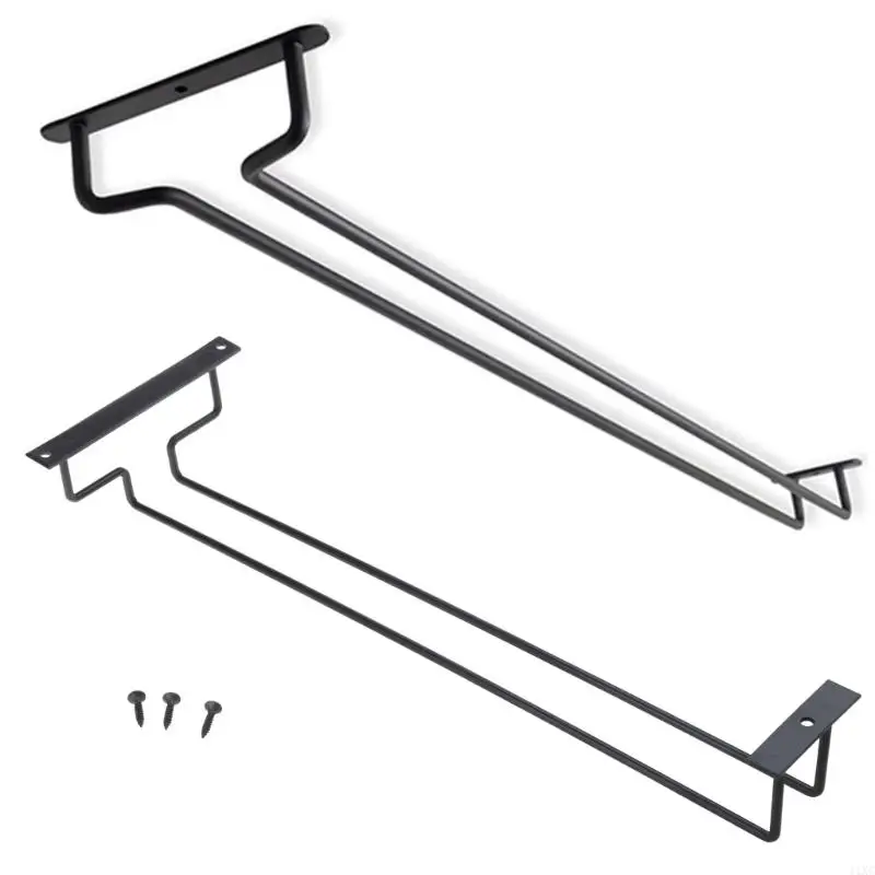 Durable Iron Wine Rack Glass Holder Hanging Bar Hanger Shelf Wine Glass Stand 