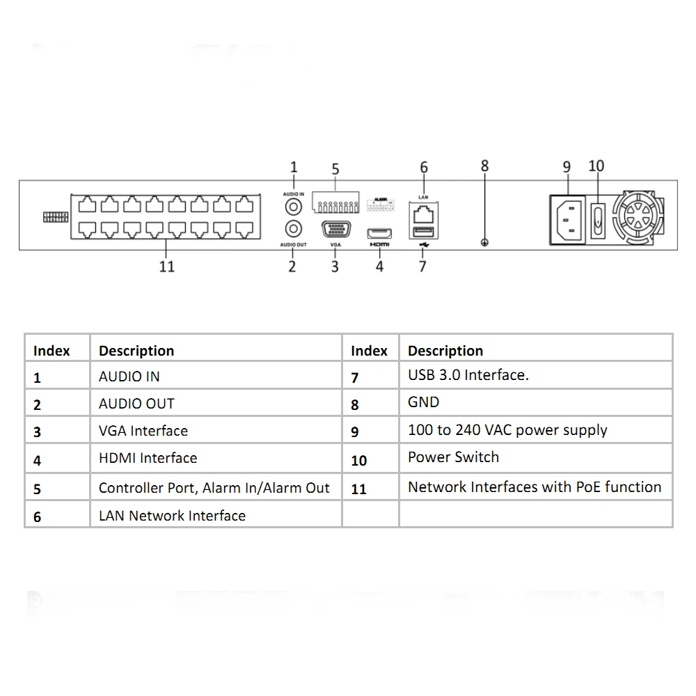 Imagem -03 - Hikvision-gravador de Vídeo em Rede Original Plug And Play 16ch 4k Nvr Ds7608ni-k2 Ds-7616ni-k2 Ds-7616ni-k2 16 p 16 Port Poe Sata