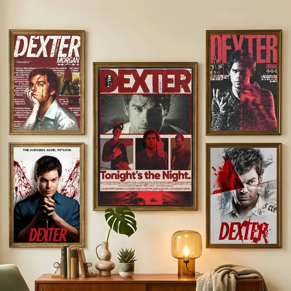 TV Series Horror D-Dexter Poster Living Room Bedroom Bar Cafes Wall Home Decoration Gifts