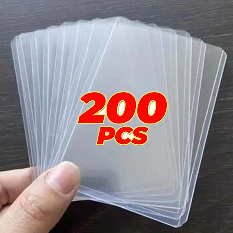Clear PVC Cards Protector Frosted Transparent Credit ID Card Cover Anti-magnetic Holder Postcard Container Storage Bags Case