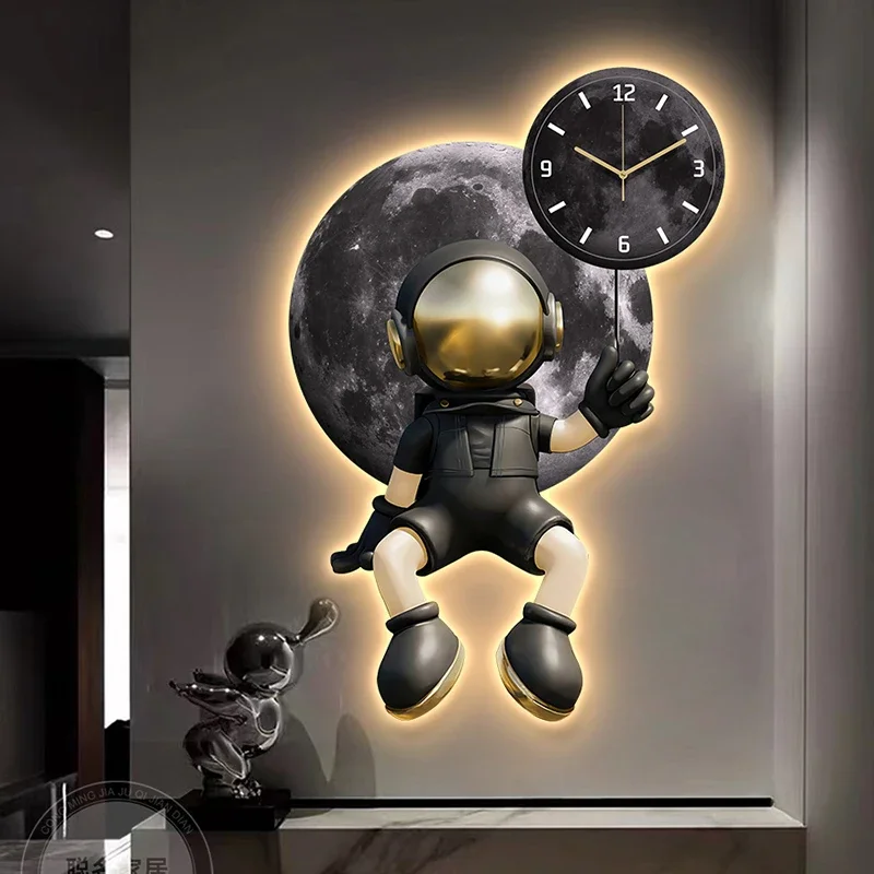 Led Aesthetic Wall Clocks Living Room Modern Luxury Restaurant Nordic Minimalist Wall Watch Fashion Horloge Murale Home Decor