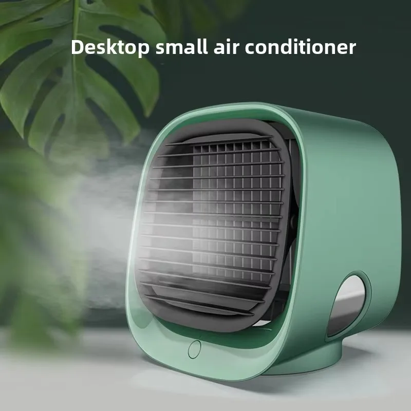 USB-Powered Water-Cooled Desktop Fan with 3-Speed Mechanical Control Compact Design for Office & Home Use