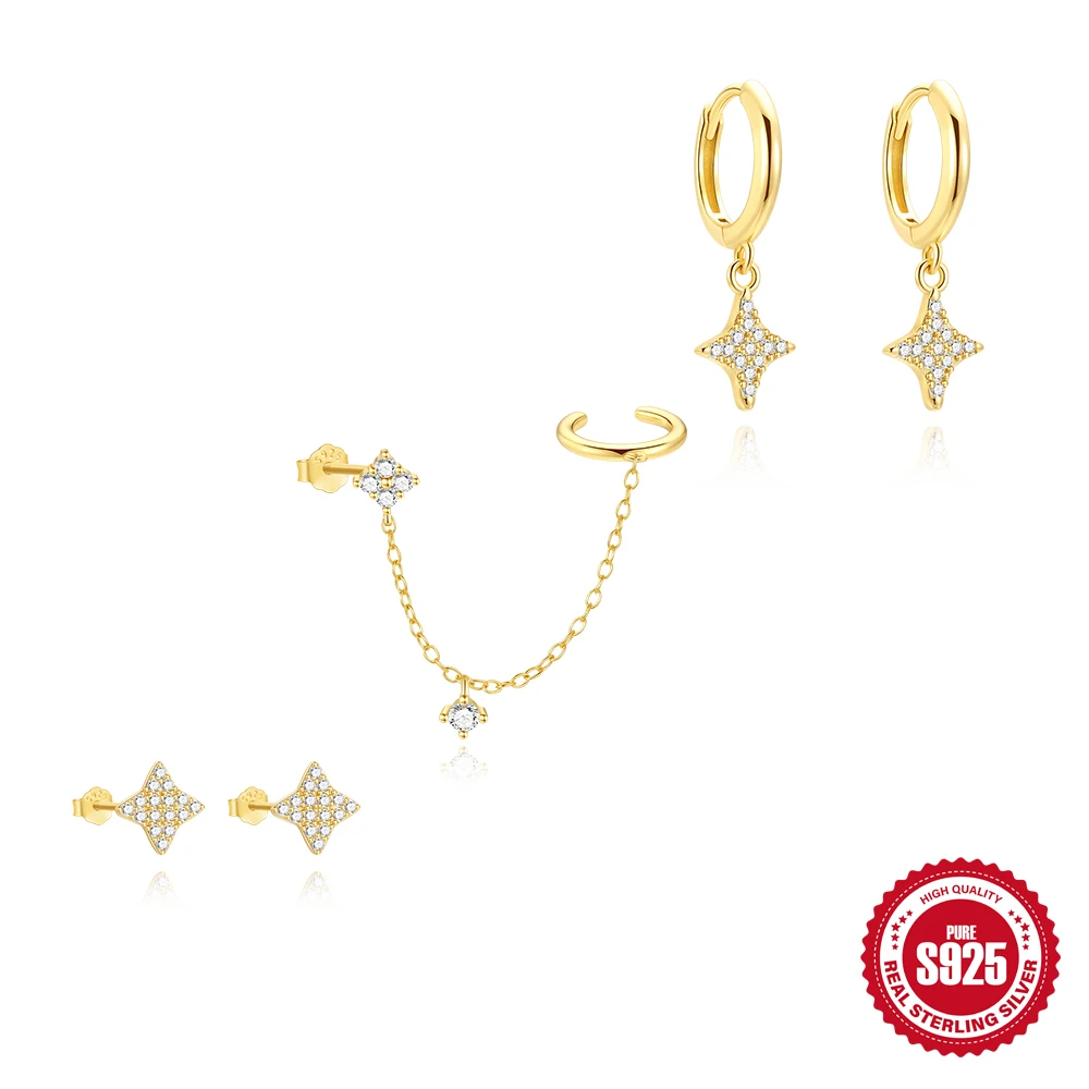 

ROXI 925 Sterling Silver leaf Design Tassel For Women Allergy-proof 18K Gold Plata Piercing Earrings Jewelry bijoux femmes