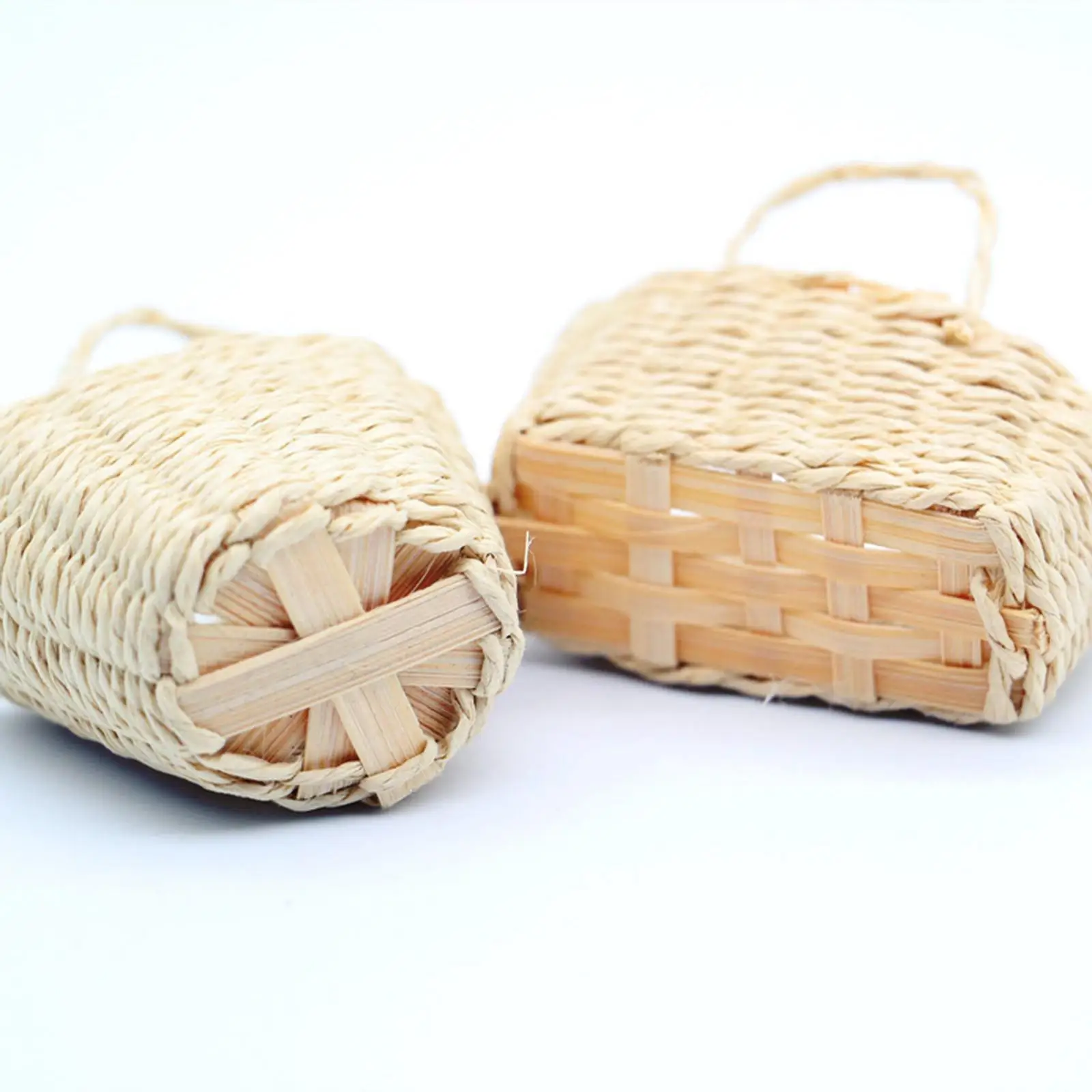 Mini Woven Basket for Dollhouse 1 12 Scale Dolls House Furniture Decor Bamboo Picnic Accessory DIY Projects