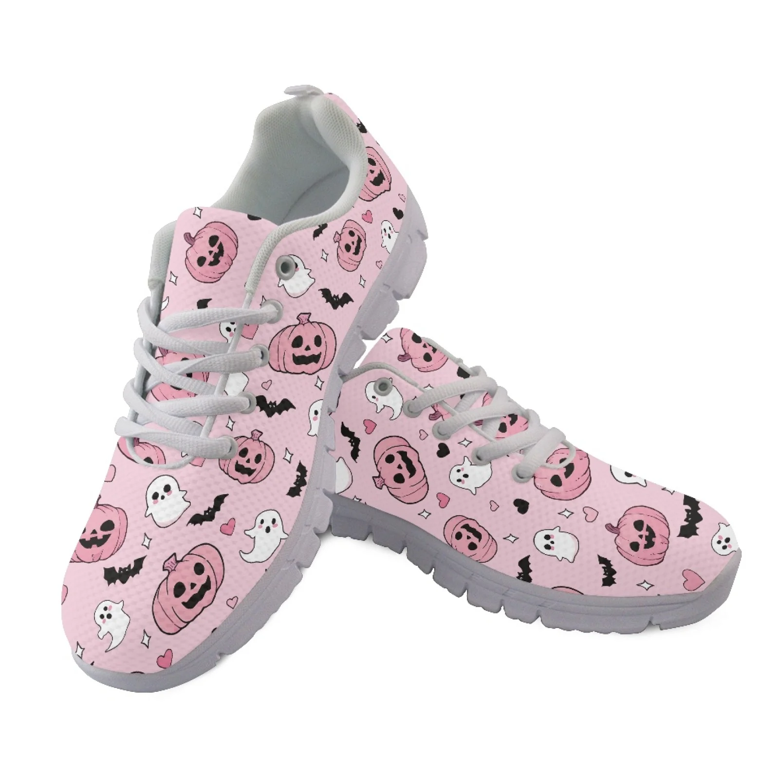 Coloranimal Zapatillas Deportivas Ligeras para Hombre y Mujer, con Diseño de Murciélago, Estrella y Luna, para Caminar