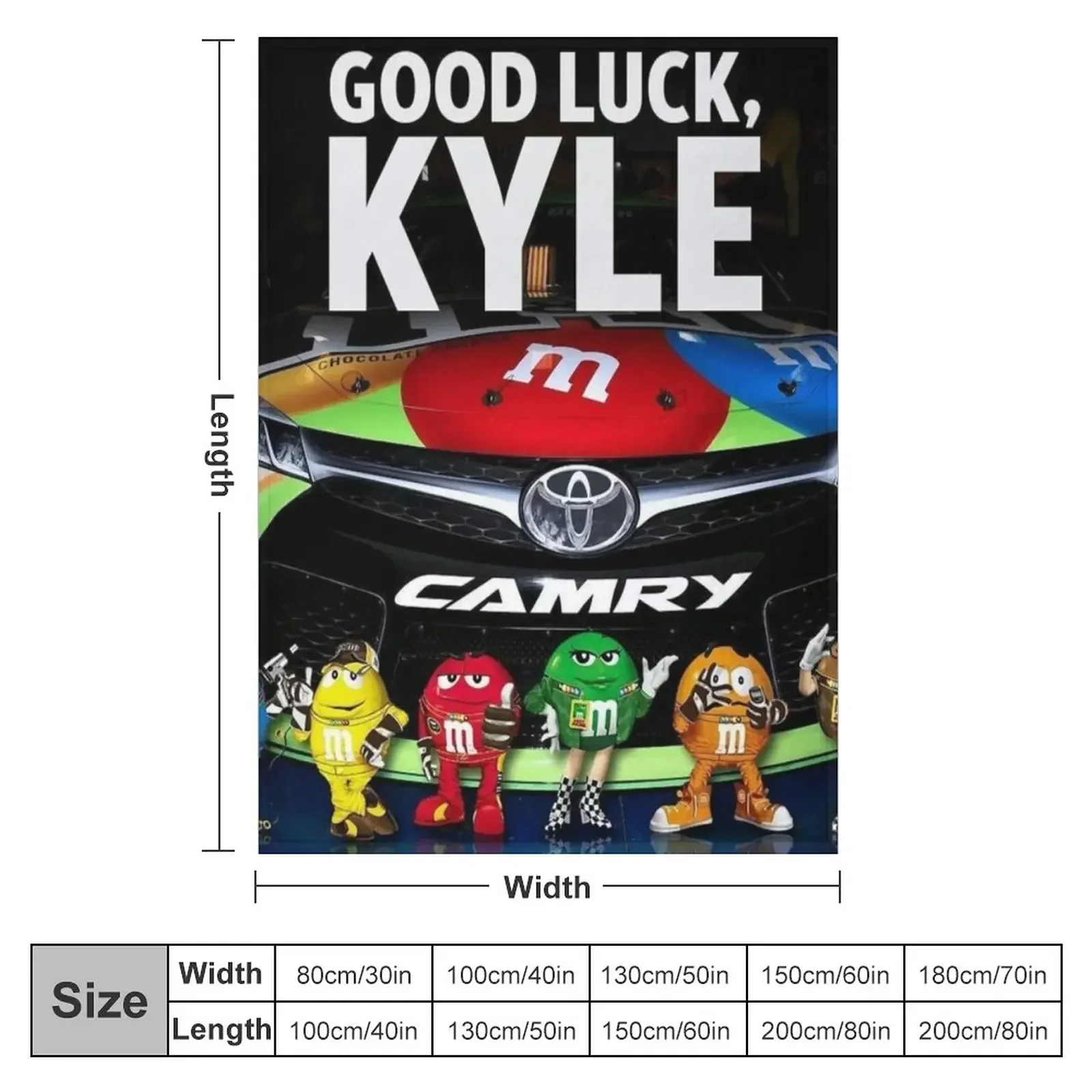 kyle busch racing Throw Blanket Luxury Designer Extra Large Throw Loose Blankets