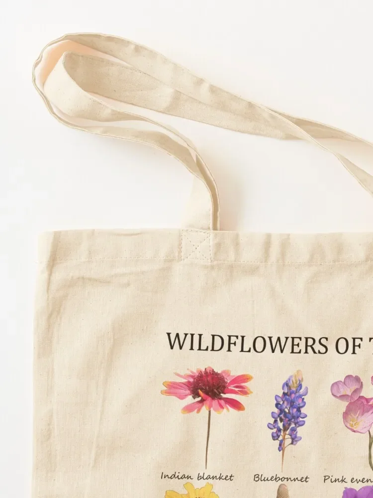 wildflowers of texas Tote Bag personalized tote reusable grocery bags reusable shopping bags foldable reusable bag