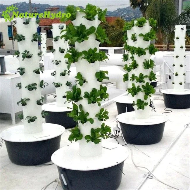 Greenhouse Hanging Vertical Aeroponic Hydroponic Planting Tower Garden System