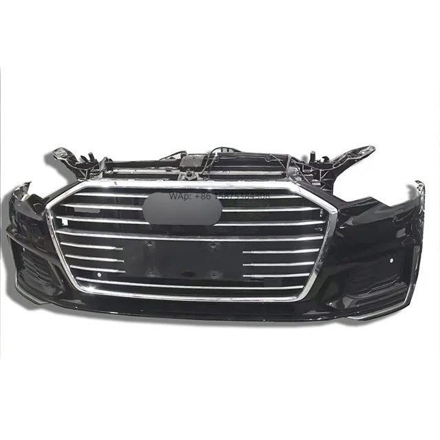 

For 2019-2020 A6 the Front Bumper Grille Radiator Fan Headlight Parking Sensor and Wiring Harness