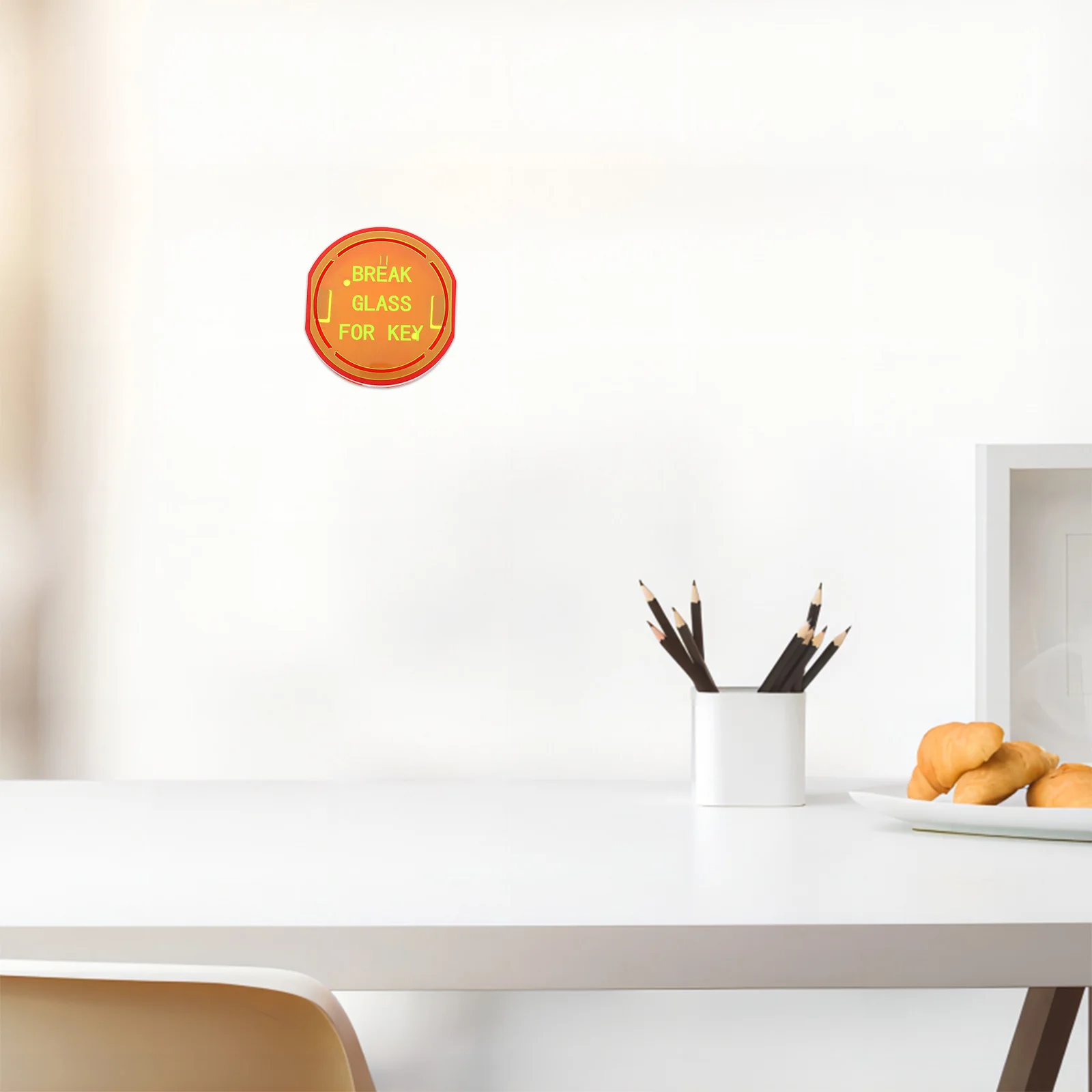 صندوق قفل المفاتيح المثبت على الحائط في حالات الطوارئ، زجاج كسر متعدد الوظائف، آمن للاستخدام المنزلي في مكتب الفندق، كسر الزجاج لأموال الطوارئ #5