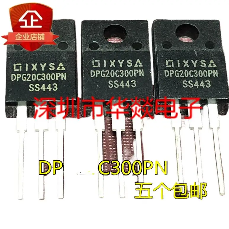 5pcs  DPG20C300PN ½ TO-220F 300V 10A