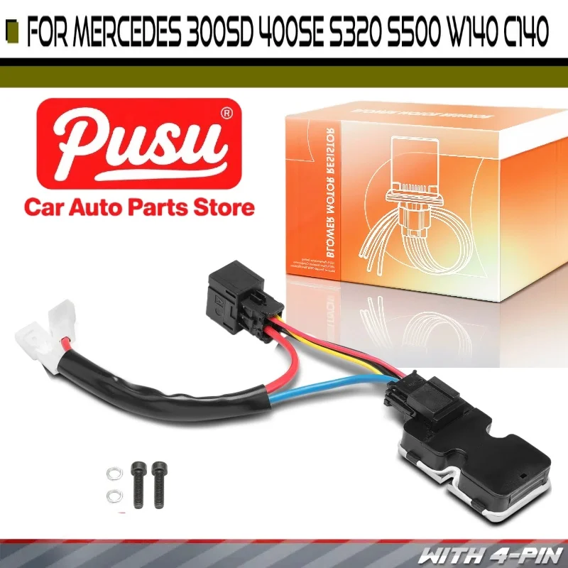 

A/C Blower Motor Resistor for Mercedes Benz W140 C140 S320 S350 S420 S500 CL500 – 1408218351 1408218451