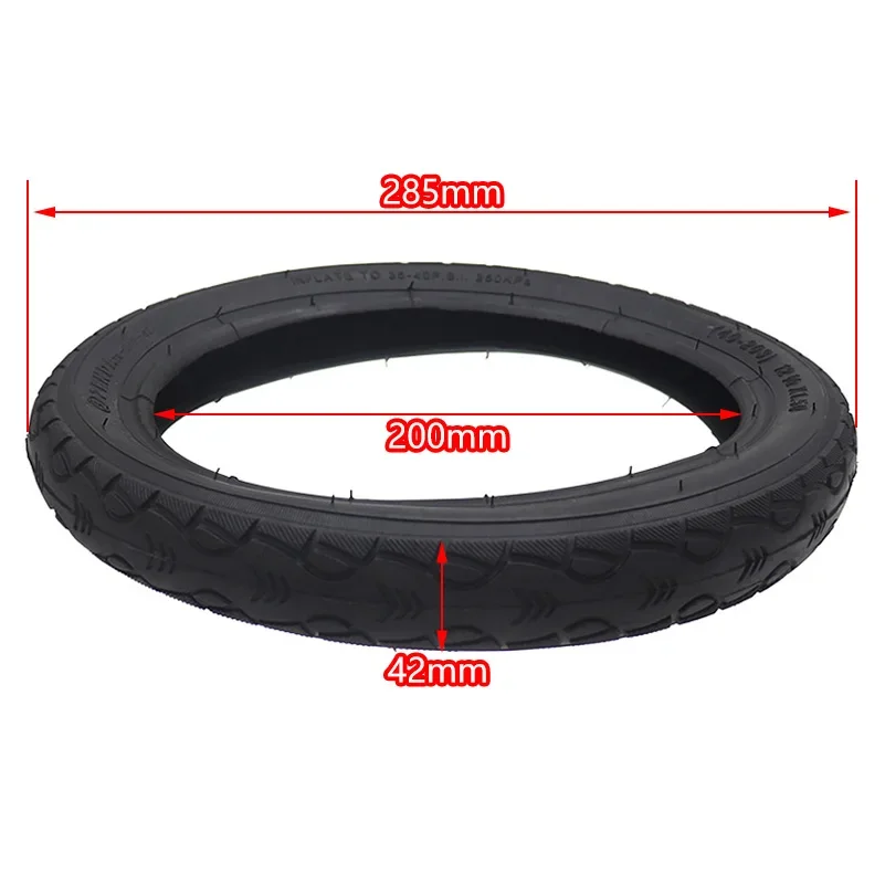 12 1/2x1.50 Butyl Pneumatic Tire for Electric Vehicles 12 1/2x2 1/4 Inner Wheelchair Tyre Thickened 40-203