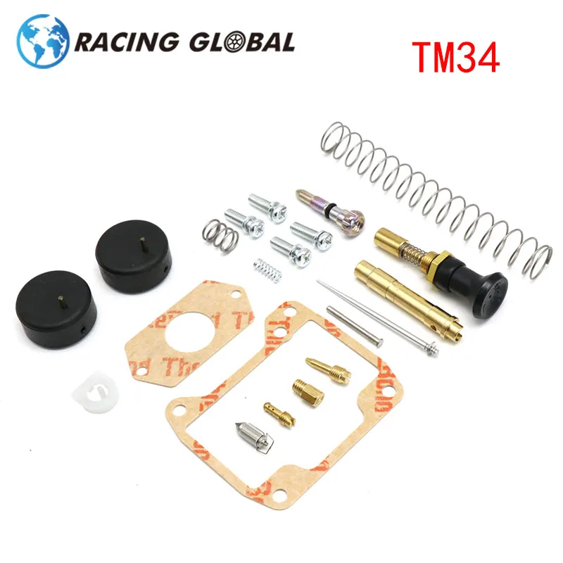 ALCON Motorcycle Mikuni TM34 Carburetor Repair Kit Float Gasket  Main Jet Start Valve Carburetor Kit