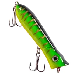 1PCS Popper Fishing Lure Wobblers 3D Eyes 8cm 11.4g Topwater Hard Iscas Artificial Plastic Bait Crankbait Pesca Carp Fishing
