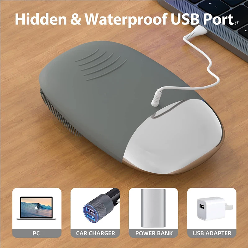 Nuova spazzola elettrica per la pulizia Spazzola per la pulizia dei pori in silicone Soundwave Detergente profondo per il viso