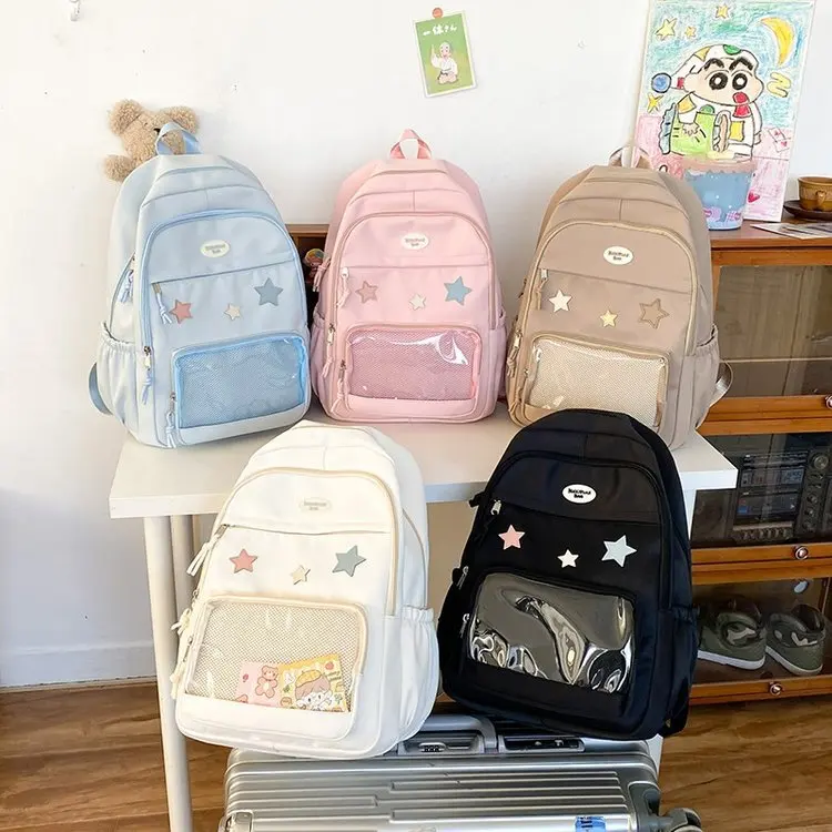Schoolbag girls all backpack high school students large capacity backpack