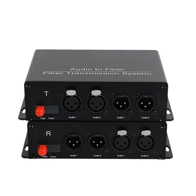 Good Thing Recommendation 2 Bidirectional Forward XLR Balance Audio Fiber Converter Broadcast Standard Analog Balanced Audio
