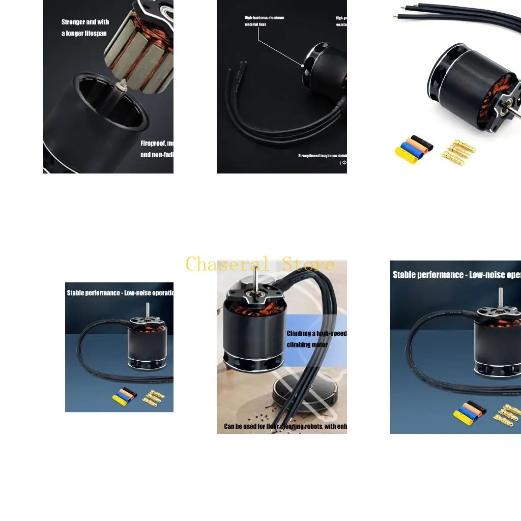 

E7CE 1850KV High Torque Brushless Motor Set for Remote Control Crawlers Upgrades Kits