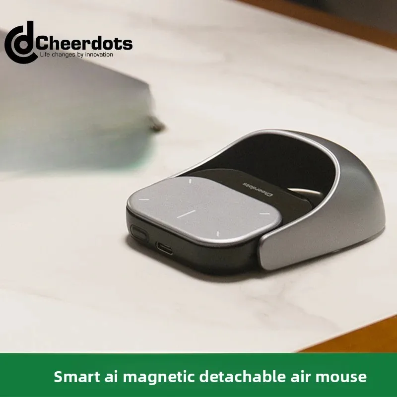Custom Cheerdots CHP04 Smart Air Mouse, Magnetic Split Body, Wireless Charge Bluetooth Dual Mode, Office Casual Gaming Presenter