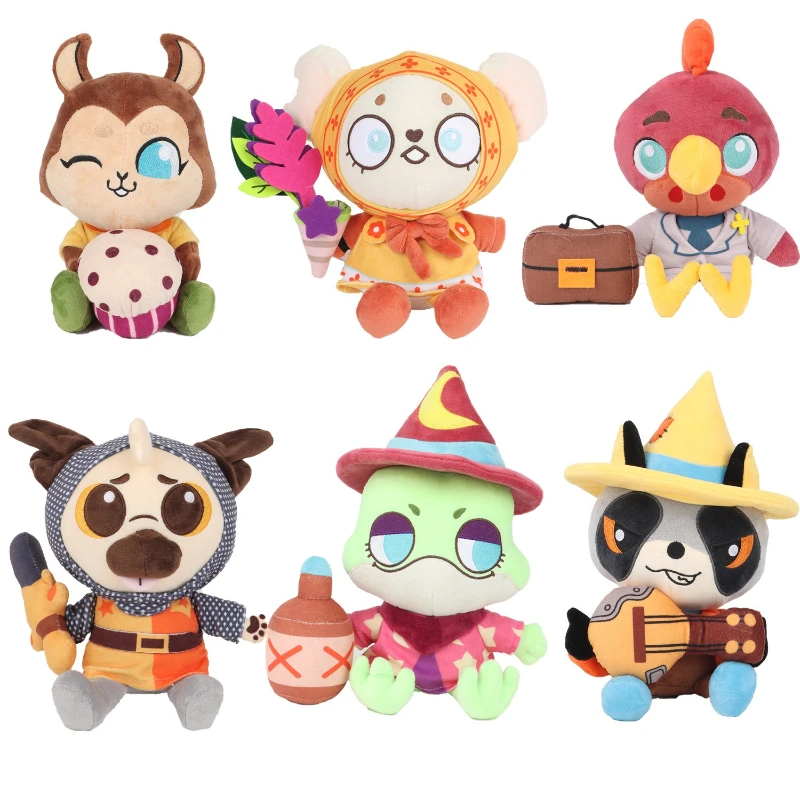 Juguetes de Peluche de Anime Legends of Avantris, Muñecos de Peluche de Bitsy y Jean Claude, Figuras de Peluche de Dibujos Animados, Decoración, Regalos de Navidad