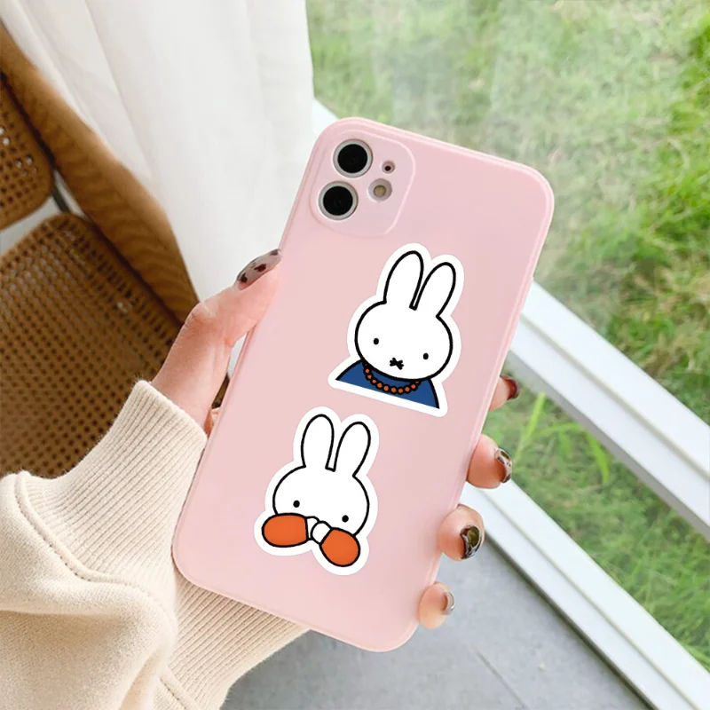 Cute Miffy Stickers Cartoon Rabbit Girl Pocket Decoration Kawaii Phone Case Ipad Notebook Waterproof Stickers Gifts New - view 6