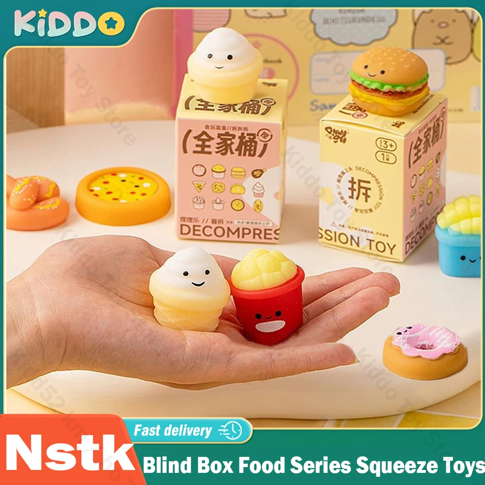 

Blind Box Food Series Fruit Squeeze Toys Blind Box Unopened Children Gift Random Nstk Desktop Decoration Hand Collection Gifts