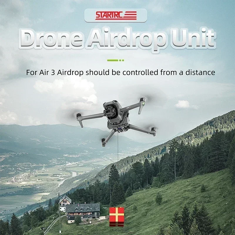 Drone Airdrop System Max 400G Loading Weight Transport Delivery System Life Rescue Thrower Compatible For DJI Air 3 Drones