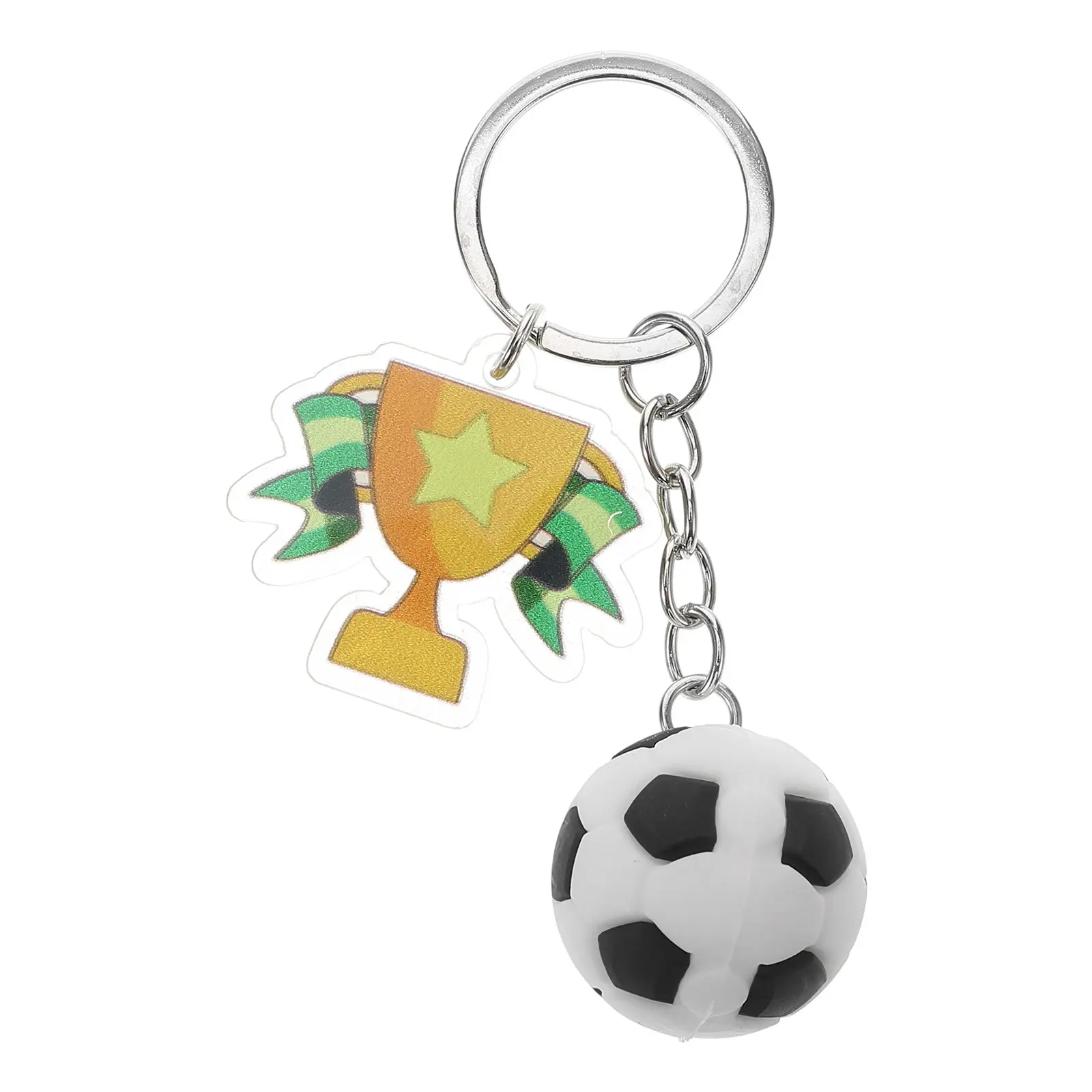 Creative Soccer Keychain Stylish Football Keyrings Soccer Ball Pendant for Bags Backpack Decoration Party Favors