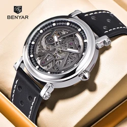 2023 New BENYAR Mens Mechanical Watches Top Brand Luxury Automatic Watch For Men Sports Waterproof Stainless Steel Clock Reloj