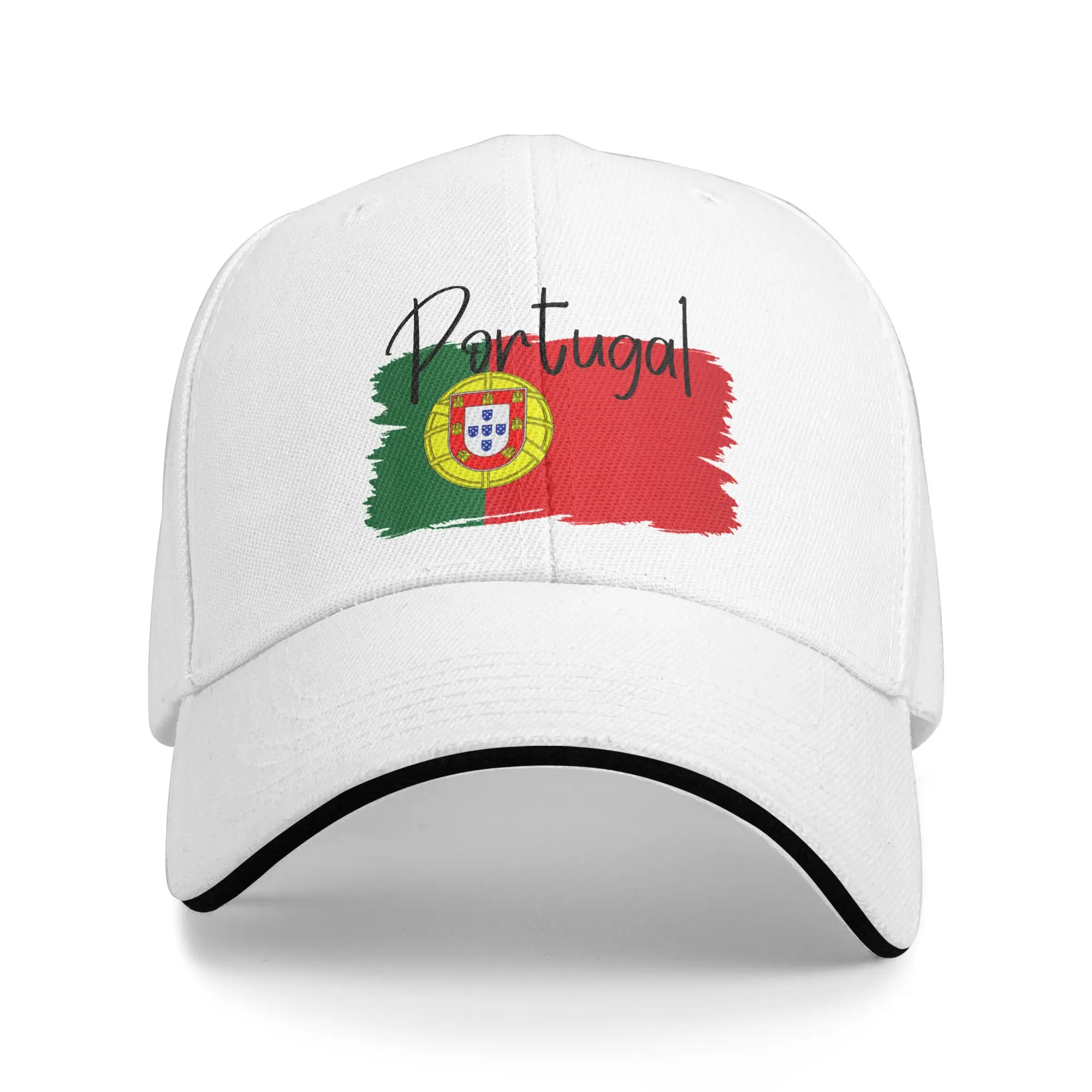 Women Men Portugal Flag Portuguese Outdoor Hat  Adjustable Cap Casual Baseball Cap Golf Sunshade