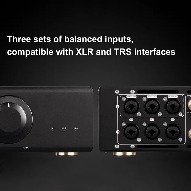 TOPPING LA90 디스크리트 하이 레졸루션 오디오 파워 앰프 NFCA 120W*2 스테레오 앰프 모노 220W 3x XLR TRS 밸런스드 입력 하이파이 앰프