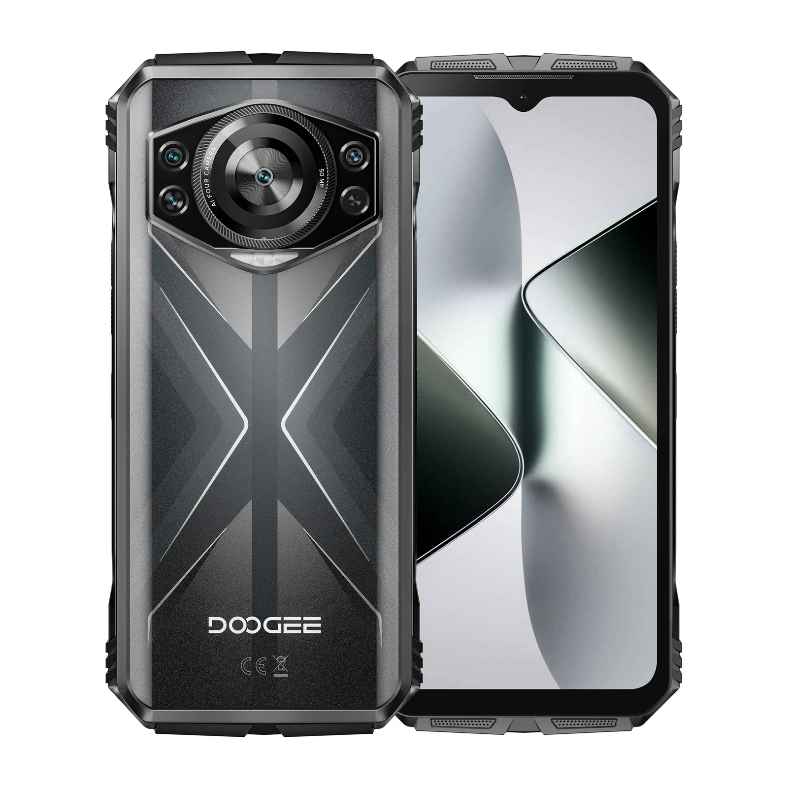 DOOGEE S118 Rugged Smartphone 6.58 inch IPS Screen 12GB+512GB Helio G99 10800mAh 50MP Camera 33W Android 14 NFC Mobile Phone